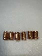 6-pack lot Watts 1/2" Pre-soldered Ez Sweat Copper Stop Coupling