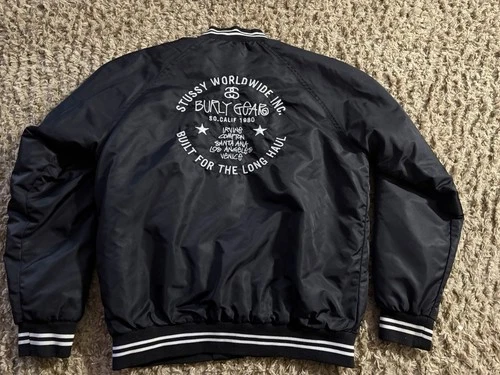 Stüssy Burly Gear Vintage Button Up Jacket Black Size Large - product listing photo