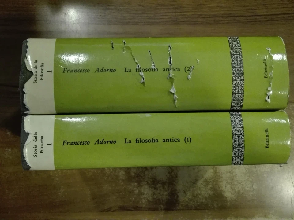 Francesco Adorno LA FILOSOFIA ANTICA Feltrinelli 1972 vol 1 e 2 storia della fil - Immagine 3 di 4