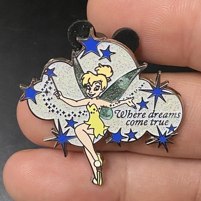Tinkerbell Pixie Dust Where Dreams Come True Hat Lapel Pin 