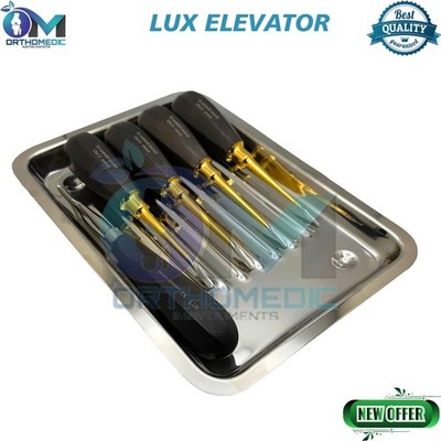 New 9 Lux Elevator 2 to 5 mm Straight & Curved Black and Gold With Tray