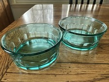 VTG Arcoroc France Teal Glass Paneled Thumbpr...