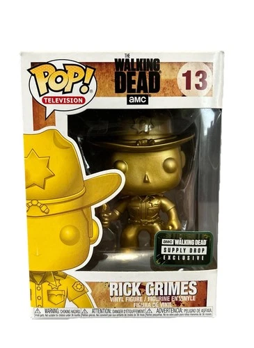 Funko Pop! Vinyl: The Walking Dead - Rick Grimes (Gold) (Metallic) 13 AMC NIB