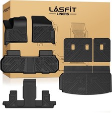 LASFIT Floor Mats  Cargo Liner with Backrest Mat for Chevy Traverse 2024-2026