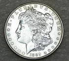 1889 P Morgan Silver Dollar BU White Frosty Luster in saflip #K434