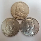 1949 P,D,S Franklin Half Dollars 90% SILVER (3 Coin Set) **Exact Coins** #00-47