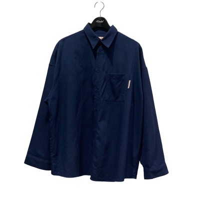 Marni Wool Tropical Shirt Cumu0061A1 TW839 Navy Size 48 Used | eBay