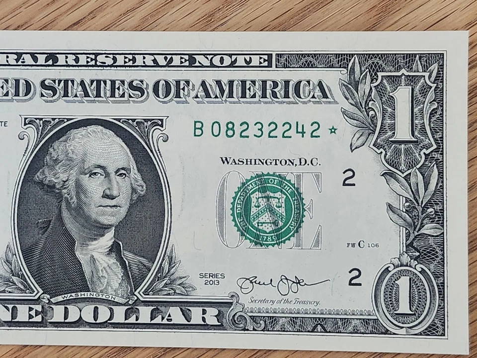 2013 B RARE DUPLICATE FORT WORTH $1 STAR NOTE UNC/GEM B08232242* 1 OF 2 CONS SER - Image 4 of 4