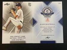 KADE SHATWELL 2021 Perfect Game Card LEAF
