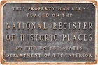 New Metal Sign National Register Historic Places Vintage 8x12 Fast Shipping