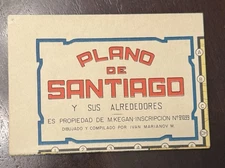 1965 INDICE Y Plano De Santiago Chile Map And Index VTG VINTAGE