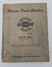 1929-1951 Chevrolet Master Parts Catalog Six Cylinder Models Chevy Genuine Parts 1929-1951 Chevrolet Master Parts Catalog Six Cylinder Models Chevy Genuine Parts