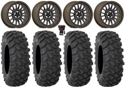 Valor V14 15'' Wheels Root Beer 30'' XTR370 Tires Can-Am Defender