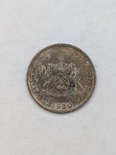 TRINIDAD & TOBAGO TEN (10) CENTS COIN 1980 KM31