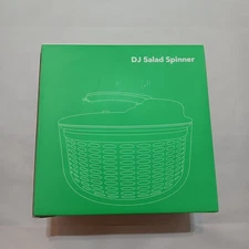 Salad Spinner Vegetable Dryer Manual Lettuce Washer Drainer & Kitchen Crisper