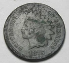 1875 INDIAN HEAD CENT,TOUGHER COIN,COROSSION!!!!(A5)