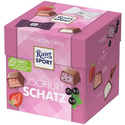 Ritter Sport chocolate box JOGHURT VARIETY 1ct./176g FREE SHIPPING