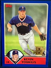 2003 TOPPS #311 KEVIN YOUKILIS (BOSTON RED SOX) ROOKIE BASEBALL CARD. rookie card picture