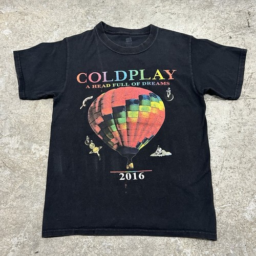 Coldplay T Shirt Adult Small Vintage Concert Black Band Tee Rare Rock Metal Rock