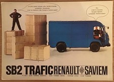 RENAULT SAVIEM SB2 TRAFIC VAN Sales Brochure #T511-0967.049 Undated FRENCH TEXT