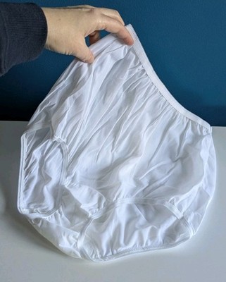 Vtg 100% Nylon Panties Dixie Belle NWOT Sz 8 Liquid 1990s Second Skin White 