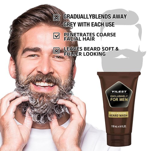 &Just For Men Control GX Grey Reducing Beard Wash Hot~ Shampoo P8S2 - Picture 8 of 14