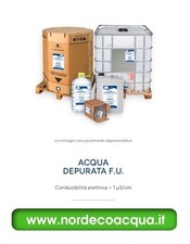 Vendita all'ingrosso di Acqua Depurata fu in cisterne Litri 1000