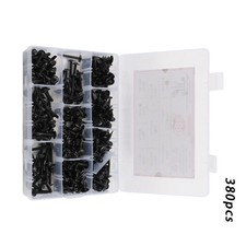 LABLT 380Pcs Self Tapping Phillips Screws 8 10 410 Stainless Steel for Metal