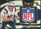 2024 Panini Select Silver Prizm Drake Maye RC Rookie NFL Shield Patch 143/149