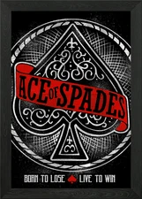 Born to Lose / Live to Win Framed Wall Art Poster Canvas Print Picture