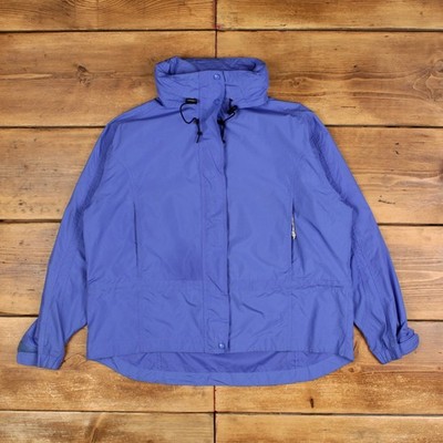 Vintage L.L.Bean Outdoorjacke XL Windbreaker Petite Blue Damen