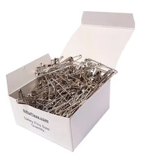 Heavy Duty Large 1-1/2" Safety Pins - High-Grade Steel, Nickel Plated, Rust R...