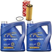 MotoröL Set Mannol 10W-40 API SN 8 Liter + ÖLfilter FüR Mercedes G-Klasse Vito