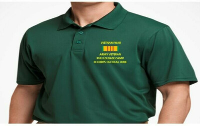 PHU LOI BASE CAMP III CORPS TZ VIETNAM*EMBROIDERED POLO SHIRT/SWEAT/JACKET.