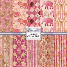 VINTAGE CIRCUS PINK - Paper Pack