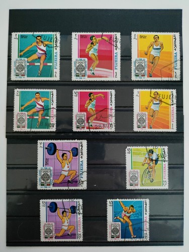 1968 timbres Fujeira (Jeux olympiques-Mexique 68), CTO, NH,OG - Photo 1 sur 1