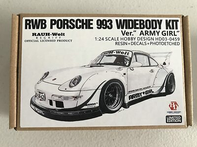 Hobby Design 1/24 RWB Porsche 993 Wide Body Kit for Tamiya from