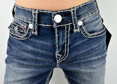 True Religion Men's Ricky Flap Super T Denim Shorts - 103993 | eBay