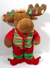 Build-A-Bear Christmas Moose Plush Stuffed Animal Holiday Festive Toy