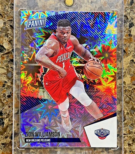Zion Williamson 2021 Panini The National KABOOM Explosion #'d 37/50 SSP Pelicans