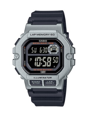 Casio Unisex Quartz Illuminator Lap Memory 60 45mm Digital Watch