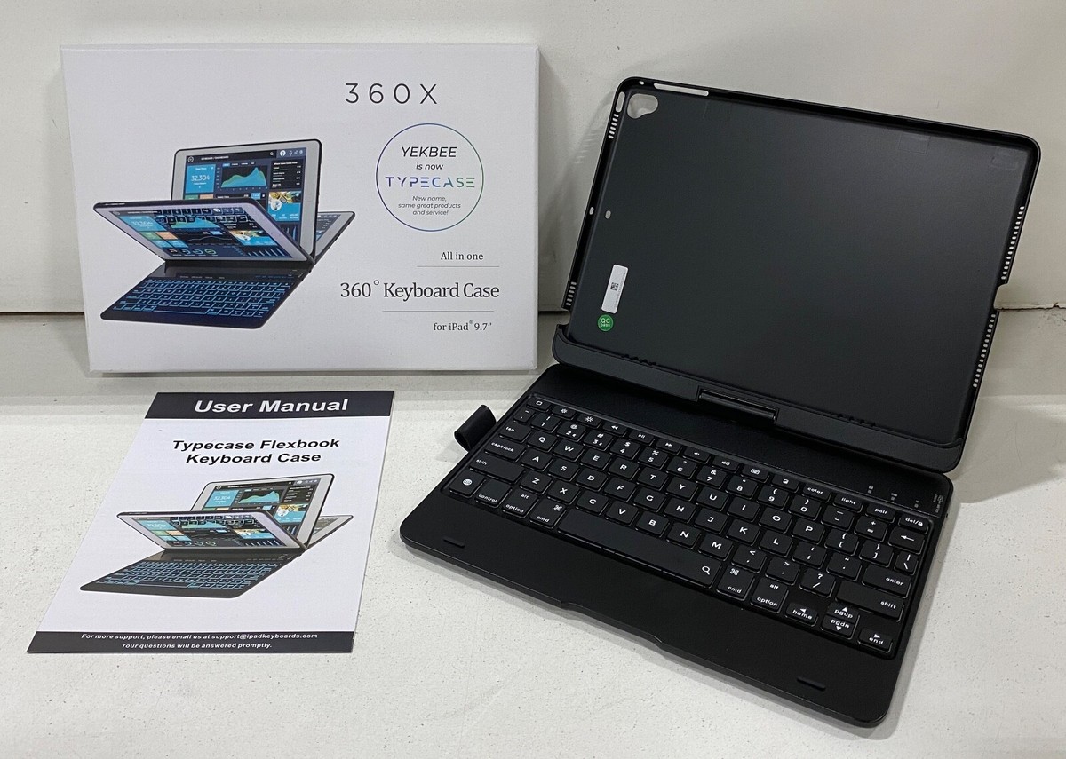 TYPECASE Yekbee 360X All In One 360 Degree Keyboard Case iPad