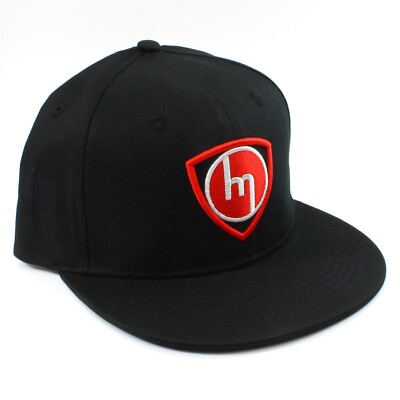 Old School M Rotor - Baseball Cap - Flat Brim Hat (Red) Rotary Engine Wankel ...