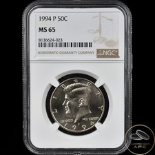1994 P Kennedy Half Dollar NGC MS 65 High Grade Clad Beauty