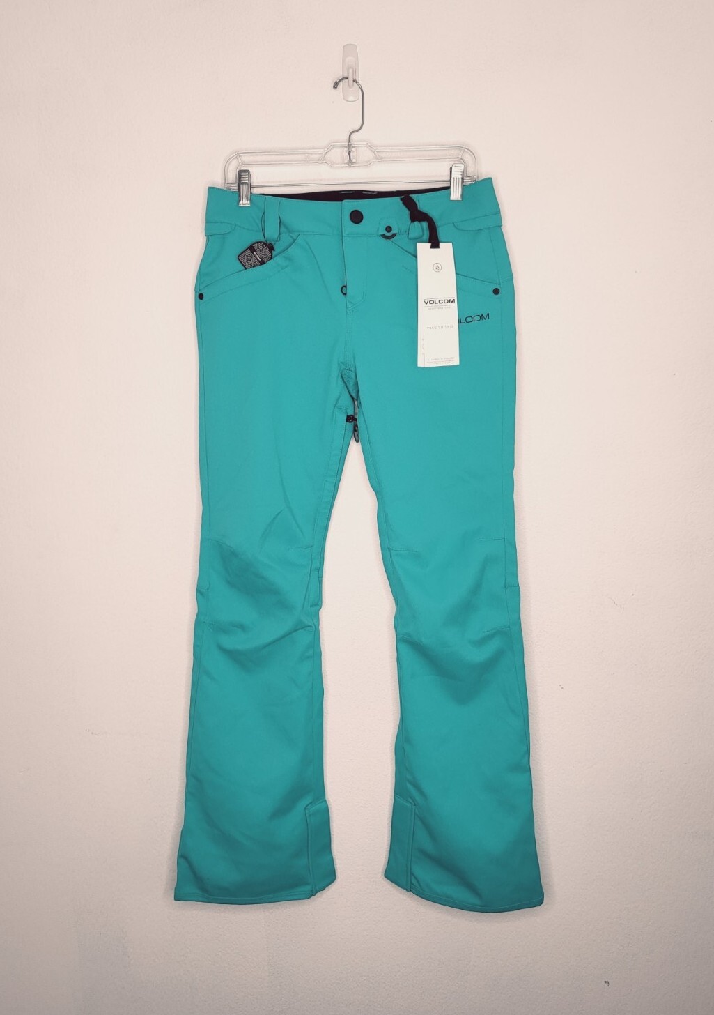Women Species Stretch Slim Ski Snowboarding Pant Teal Size Small