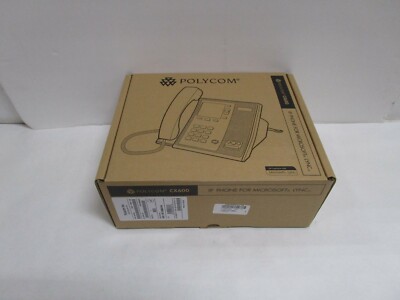POLYCOM CX600 Desktop POE IP Business Office Phone 2200-15987-025 NEW SEE PHOTOS