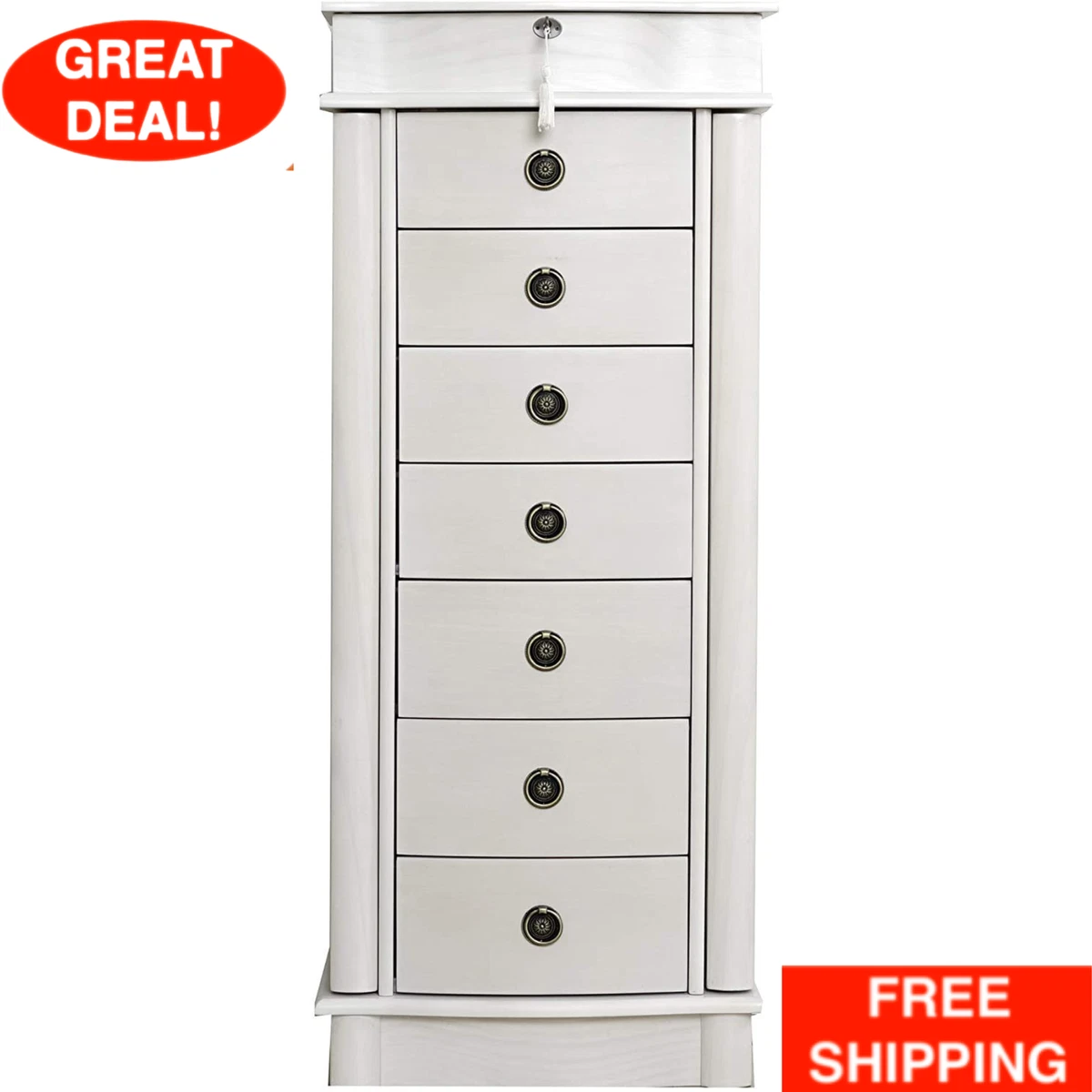 Hives & honey nora cheap standing jewelry armoire
