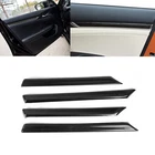 Set Carbon Fiber Style Interior Door Molding Trim For Honda Civic 10th Gen Sedan