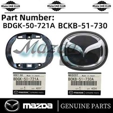 Juego de soportes emblema parrilla delantera MAZDA 3 2019-2026 OEM BCKB-51-730A genuino MAZDA 3 2019-2026