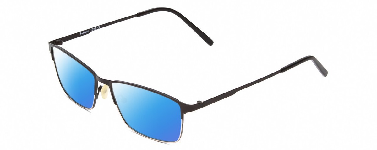 Polarized Square Sunglasses Matt Blue NEW Unisex Esquire Aviator Style J+S Premium Military Style Classic Square Aviator Sunglasses  main image 4